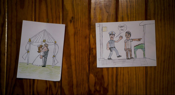 Frank's drawings from the film