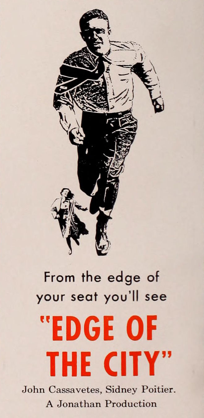 IMAGE: Edge of the City (1957) Trade Ad with Key Art