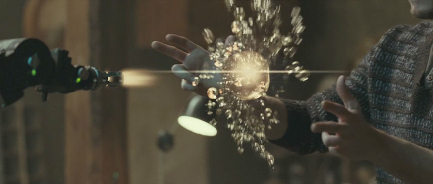 IMAGE: Still from movie - "Hand Up" interface 2 - burst between hands