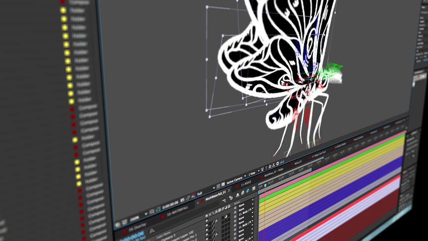 IMAGE: Screenshot – moth being animated
