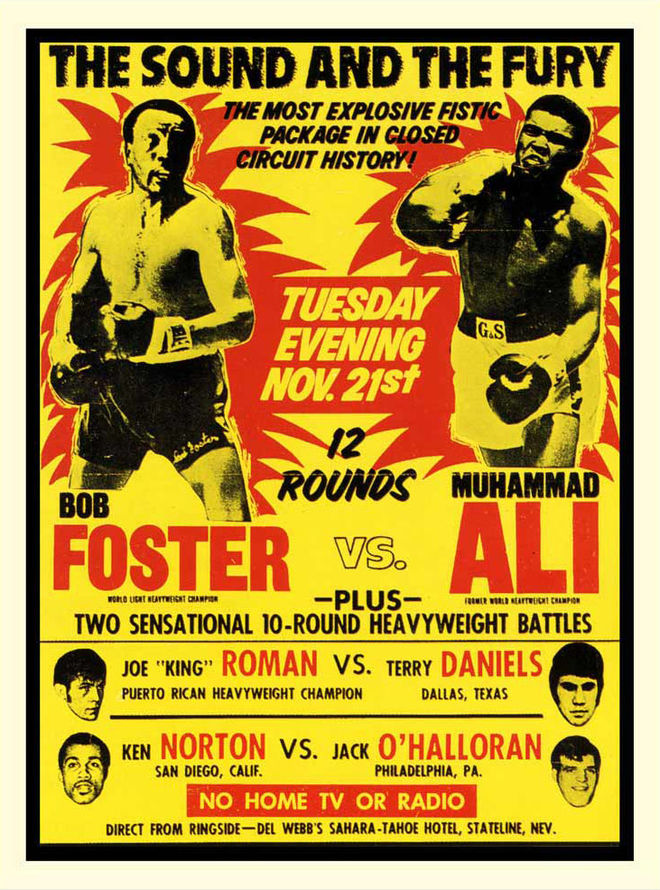 I: Foster vs. Ali poster