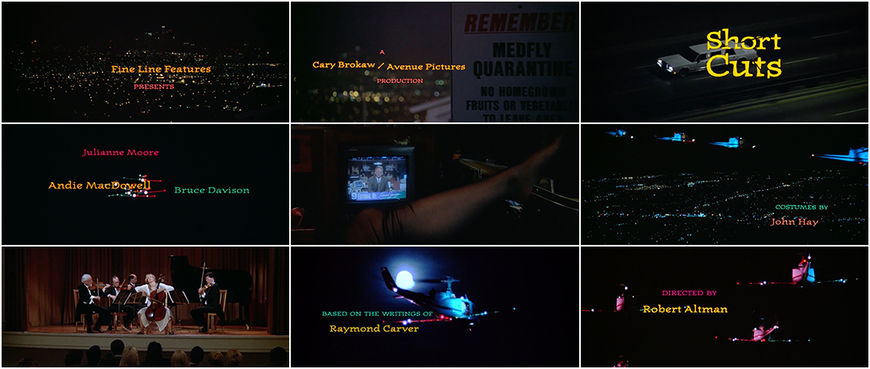 VIDEO: Short Cuts title sequence