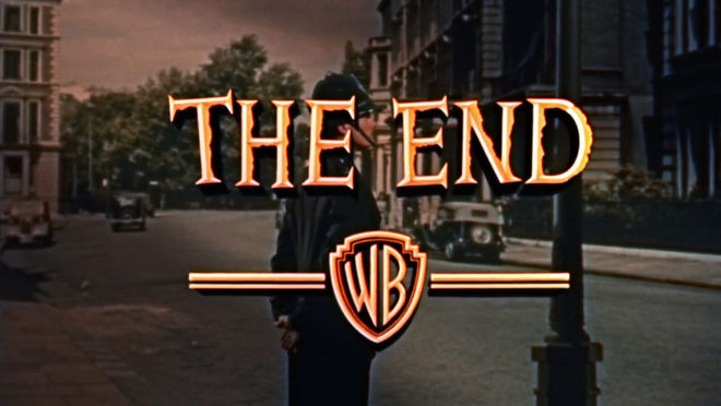 IMAGE: Dial M for Murder "The End" card