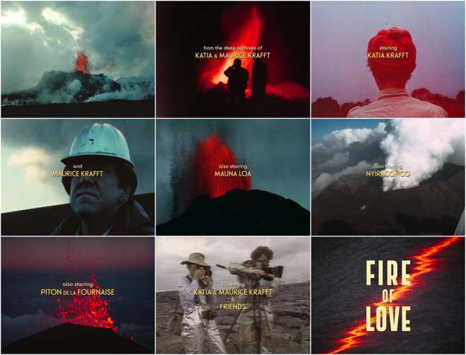 VIDEO: Fire of Love (2022) main title sequence