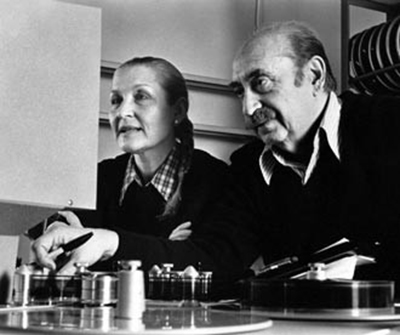 IMAGE: Saul Bass and Elaine Bass working together